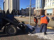 Муниципальные предприятия Саранска продолжают вывоз снега с улиц города 