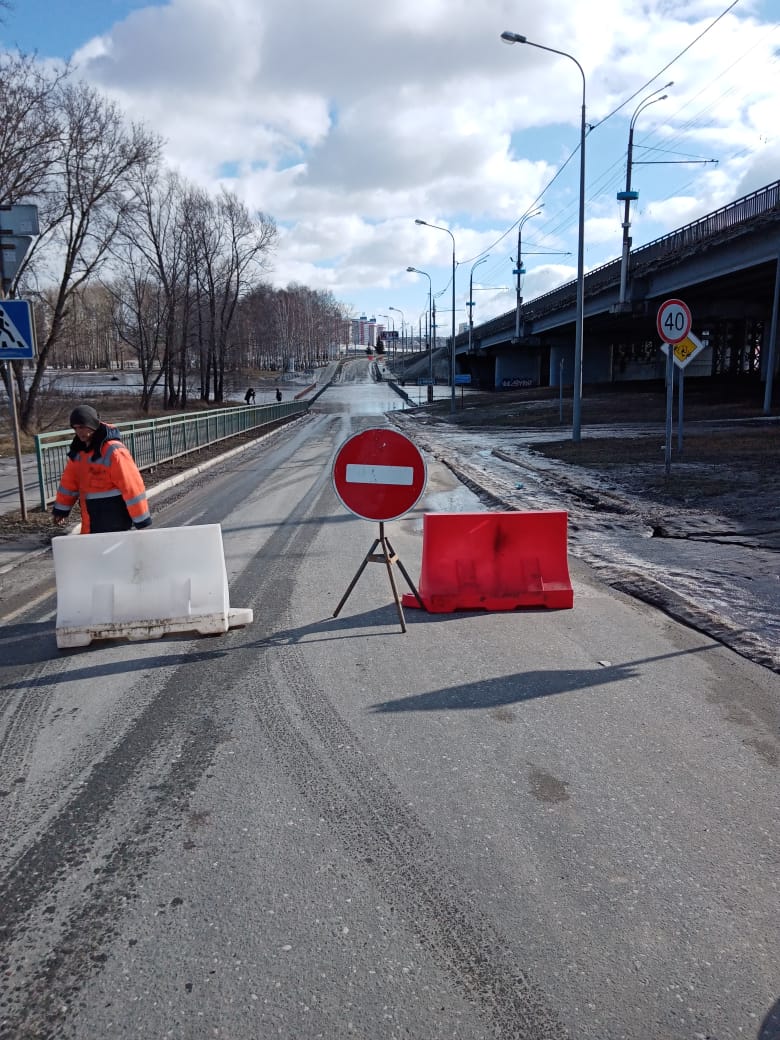 В Саранске с 13 марта до 30 апреля ограничено движение по низководному мосту через реку Инсар