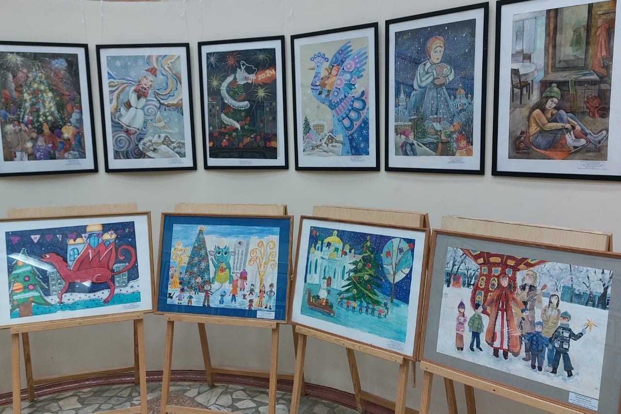 Детская художественная школа № 1 имени П.Ф. Рябова приглашает жителей и гостей городского округа Саранск посетить выставку детского рисунка «Галерея Нового года в Саранске»