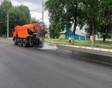 В Саранске продолжается ремонт автодороги по улице Гагарина
