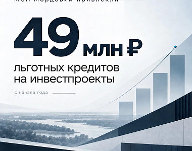 МСП Мордовии привлекли 49 млн рублей льготных кредитов на инвестпроекты
