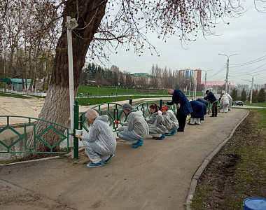 Коллектив муниципального предприятия «Саранскгорводоканал» принял участие в акции Чистый город