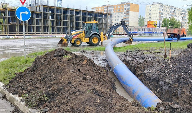 В Саранске в рамках федерального проекта «Жильё» нацпроекта «Жильё и городская среда» продолжается строительство внеплощадочных сетей водоотведения